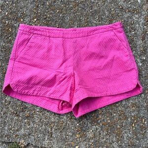 Lilly Pulitzer Vibrant Textured Pink Shorts size 6